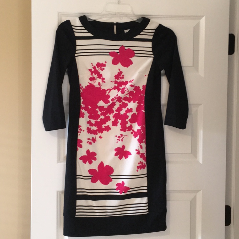 NY&CO pink, black, white dress
